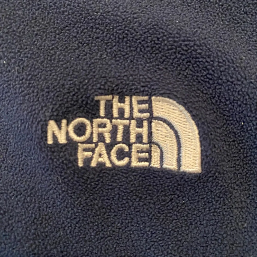 The North Face Mens TKA 100 Fleece Quarter Zip Pullover Navy Blue Large